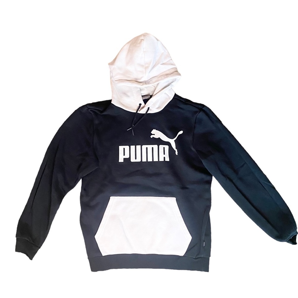 Puma Sweatshirt, Size Small, Black/White